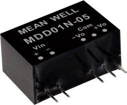 Mean Well MDD01M-12 DC/DC-convertermodule 42 mA 1 W Aantal uitgangen: 2 x Inhoud 1 stuk(s)