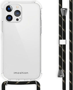 iMoshion Hoesje Geschikt voor iPhone 13 Pro Hoesje Met Koord - iMoshion Backcover met koord - Transparant