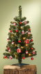 Black Box Trees Joy - Kunstkerstboom met 26 Ornamenten en 30 LED Lampjes - H90 x Ø50 cm - Groen Rood