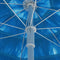 vidaXL - Strandparasol - Hawaï - 240 - cm - blauw