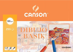 Tekenpapier Canson Basik 250 Lakens Wit 250 Onderdelen