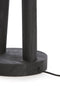 Light & Living Tafellamp Xitta - Mangohout - 55cm - Mat Zwart - excl. kap
