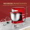 Royalty Line® PKM1600 Keukenmachine - 6 Liter - Keukenrobot - Mixer Met Mengkom - 1600W Keukenmixer - Rood