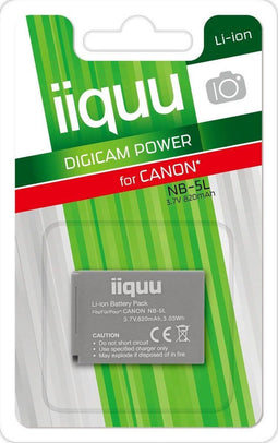 IIQUU NB 5 L - Accu voor compactcamera - 820 mAh