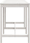 vidaXL Tuintafel 159,5x82,5x110 cm massief grenenhout wit