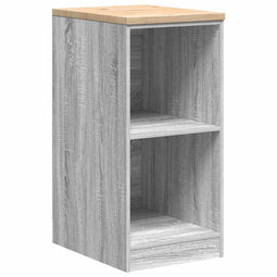 vidaXL - Garagekast - 40x51x85 - cm - massief - grenenhout - grijs - sonoma