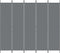 vidaXL - Kamerscherm - met - 5 - panelen - 250x220 - cm - stof - antracietkleurig