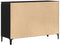vidaXL - Dressoir - Zwart - Eiken - 104x35x70 - cm - Gegarandeerd - Hout