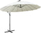 vidaXL - Zweefparasol - met - aluminium - paal - 3 - m - wit