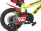 Dino Sfera - Kinderfiets 12 Inch - van 2-4 Jaar - met Zijwieltjes - Jongensfiets Lichtgroen