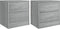 vidaXL - Nachtkastjes - 2 - st - 40x30x40 - cm - bewerkt - hout - grijs - sonoma - eiken