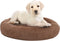 vidaXL - Honden-/kattenkussen - wasbaar - 90x90x16 - cm - pluche - donkergrijs