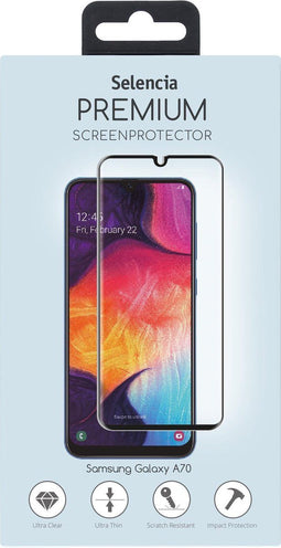 Selencia Screenprotector Geschikt voor Samsung Galaxy A70 Tempered Glass - Selencia Gehard Glas Premium Screenprotector