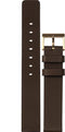 LEFF amsterdam - Horlogebandje - Leren Band T32 - Bruin/Gesp - 16mm