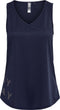 Only Play Miley - Mouwloze Sporttop - B-dry technology - Maritime Blue - Maat XS