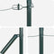 vidaXL - Hekpoorten - met - Spie - 13 - st - Ø32 - mm - 80 - cm - Gegalvaniseerd - Staal