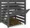 vidaXL - Compostbak - 63,5x63,5x77,5 - cm - massief - grenenhout - grijs