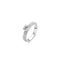 TI SENTO Ring - 925 zilver - Gerhodineerd - Zirkonia wit - Maat 18.50 mm (maat 58) - 1795ZI