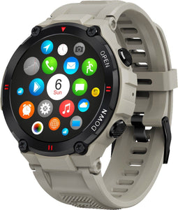 Nuvance Outdoor Smartwatch - 45 mm - IP67 Waterdicht - Multi-sportmodus - Grijs
