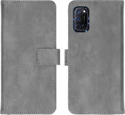 iMoshion Hoesje Geschikt voor Oppo A92 / A72 / A52 Hoesje Met Pasjeshouder - iMoshion Luxe Bookcase - Grijs