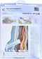 Thea Gouverneur - Borduurpakket met telpatroon - 1062 - Voorgesorteerde DMC Garens - Meeuw - Linnen - 33 cm x 65 cm - DIY Kit