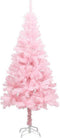vidaXL Kunstkerstboom - 210 cm - PVC - Roze
