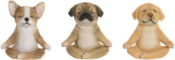 Home ESPRIT - Decoratieve figuren - Hond 14,5 X 9,5 X 16 CM (3 stuks)