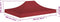 vidaXL - Partytentdak 270 g/m² - 4x3 m - bordeauxrood