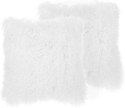 CIDE - Sierkussen set van 2 - Wit - 45 x 45 cm - Polyester