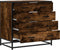 vidaXL - Ladekast - 70x41x70 - cm - bewerkt - hout - gerookt - eikenkleurig
