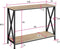 tectake® Tacoma - Consoletafel - Industrieel design - Zwart metalen frame - Afmeting (LxBxH) 100 x 35 x 80,5 cm - Lichtbruin