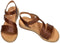 Gabor 063 - Platte sandalen - Klittenbandsluiting - Bruin - Maat 40