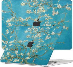 Lunso Geschikt voor MacBook Air 15 inch (2023-2025) cover hoes - case - Van Gogh Amandelbloesem