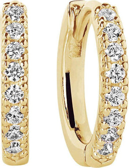 SIF JAKOBS JEWELLERY SJ-E2859-CZ(YG) - Oorstekers - AAA Zirkonia - Goud wit