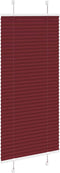 vidaXL - Plissé - rolgordijn - 60x150 - cm - stofbreedte - 59,4 - cm - bordeauxrood