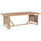 Tafel met stoelen Home ESPRIT Bruin Touw Eucalyptushout 230 x 100 x 75 cm