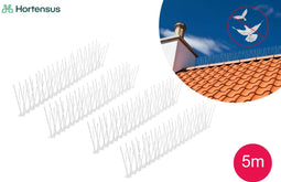 Hortensus - Vogelwering set - 5 meter afschrikking voor vogels en katten - Wit (2 sets)