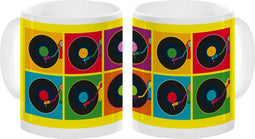 Platenspeler Mok - 350 ml Inhoud - Multicolor