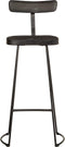 vidaXL - Barkrukken - 2 - st - 49x43x103 - cm - massief - mangohout - zwart
