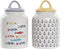 Tin DKD Home Decor Wit Multicolour Keramiek Mediterrane (2 Stuks)