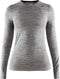 Craft Fuseknit Comfort Rn L/S Thermoshirt Dames - Zacht en elastisch - Dark Grey