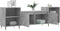 vidaXL - Tv-meubel - 160x35x55 - cm - bewerkt - hout - betongrijs