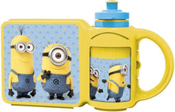 Minions Broodtrommel / Lunchtrommel met Bijpassende Drinkfles voor Kinderen | Lunch Trommel | Lunchboxen | Drinkbeker | Drinkbekers | Lunch Box | Lunchbox | BPA Vrij