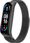 iMoshion Bandje Geschikt voor Xiaomi Mi Band 5 / 6 - iMoshion Milanees magnetische band met inkliksysteem - Zwart