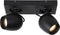 Lucide PRESTON - Plafondspot - 2xGU10 - IP44 - Zwart (2 stuks)
