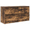 vidaXL - Tv-meubel - 100x35x54 - cm - bewerkt - hout - gerookt - eikenkleurig