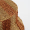 Mica Decorations Tacoma - Opbergmand met Deksel - H47 x Ø50 cm - Jute - Oranje