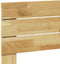 vidaXL - Hoofdbord - 200 - cm - massief - hout - eiken