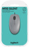 Logitech M110 Silent - Draadloze muis - 90% stiller - Grijs