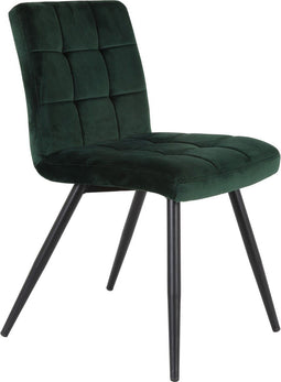 Olive Eetkamerstoel - Groen/Zwart